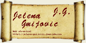 Jelena Gmijović vizit kartica